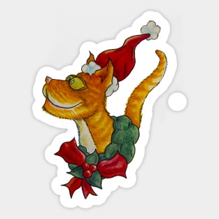 Christmas Cat Sticker